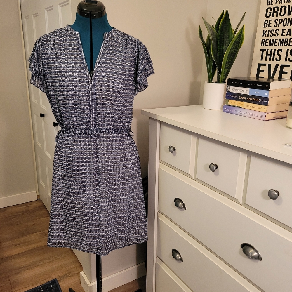 H&M Blue & White Dress